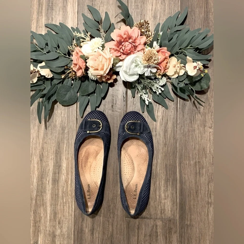 L.L. Bean Polka Dot Flats